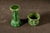 Ceramic Early 20th Century Brush McCoy “Green Onyx” Majolica Pedestal & Planter Set For Sale - Image 7 of 8