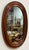 Farmhouse Vintage Oval Primitive Farmhouse Wall Mirror For Sale - Image 3 of 4