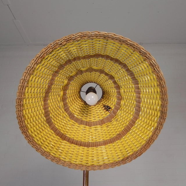 Vintage Standing Bamboo Lamp, 1950s For Sale - Image 14 of 18
