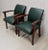 Mid-Century Modern Set of Beech Mahogany Bridge Armchairs, 1940s For Sale - Image 3 of 18