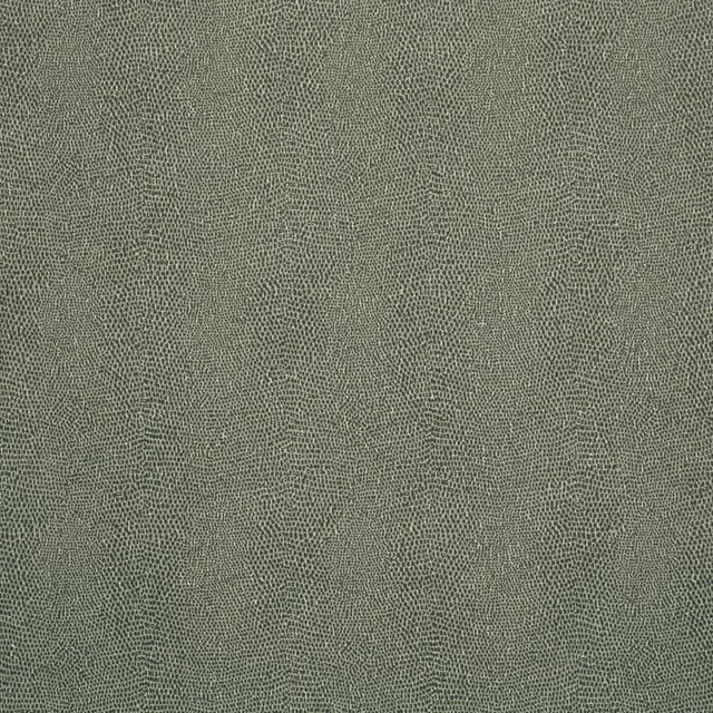 SAMPLE - Schumacher Snakeskin Vinyl Wallpaper In Sage For Sale