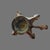 Gold 14th Century Islamic Copper Alloy Oil Lamp with Bird Handle For Sale - Image 8 of 9