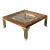 1970s Mastercraft Chinoiserie Glass-Top Coffee Table For Sale