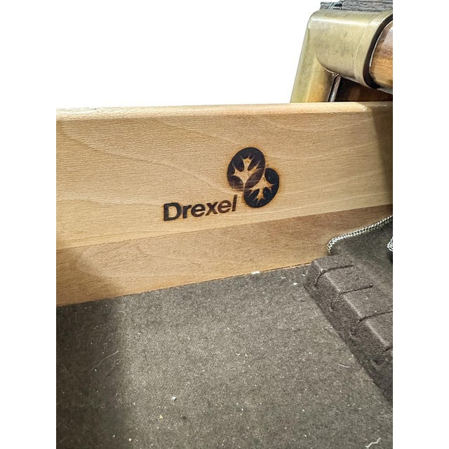 Mid-Century Modern Campaign Style Buffet with Brass Inlaid Handles from Drexel Heritage, 1970s For Sale - Image 12 of 15