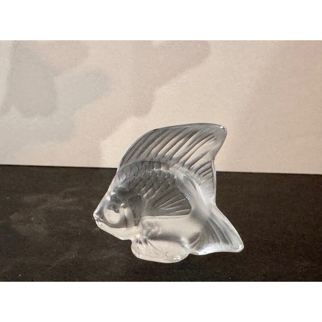 Lalique Lalique Clear Crystal Fish Figurine For Sale - Image 4 of 7