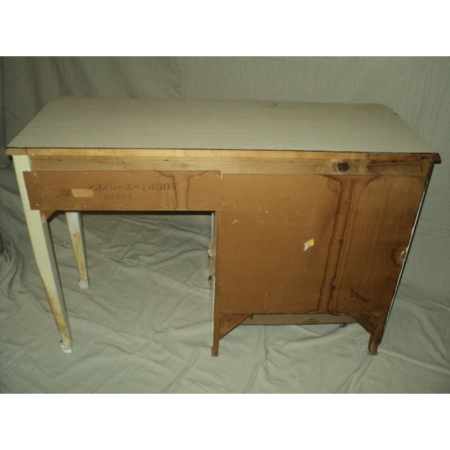 Wood Vintage Baronet French Provincial Writing Desk – Collector Quality For Sale - Image 7 of 15