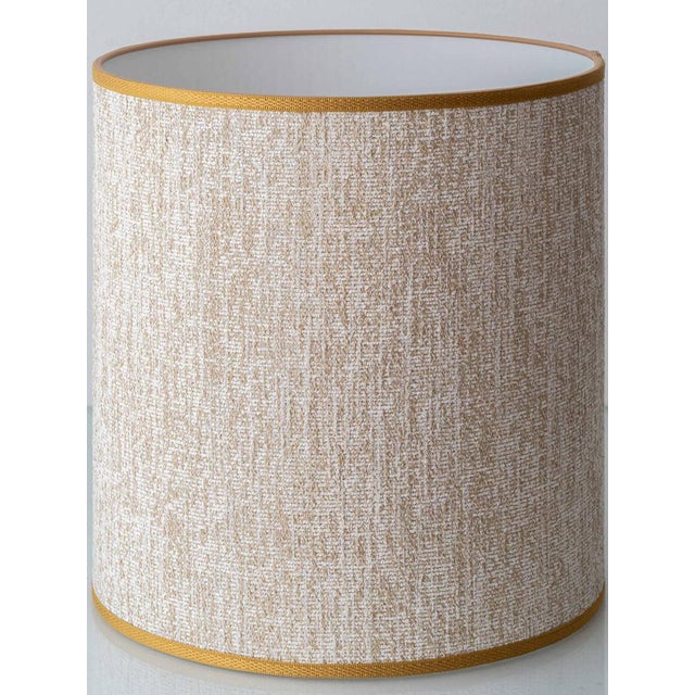 Cream Ochre and Green Ceramic Table Lamp from Bay Keramik, 1970s For Sale - Image 8 of 14
