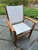 Modern Kingsley & Bate Bistro Patio Teak Essex Round Table & 2 St. Tropez Sling Arm Chairs For Sale - Image 3 of 10