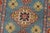 Textile Kazak Runner 2’8” X 9’8” Blue Wool Tribal Hand-Knotted Oriental Rug For Sale - Image 7 of 12