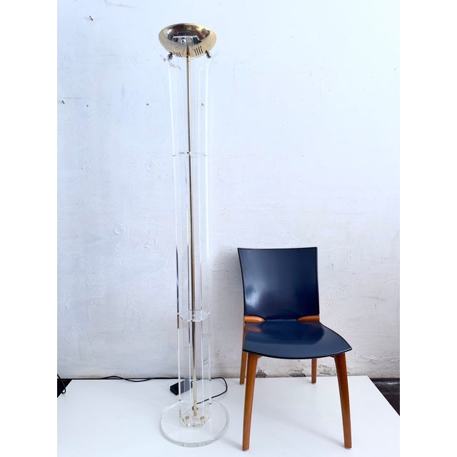 Hollywood Regency Halogen Floor Lamp, 1970s For Sale - Image 9 of 17