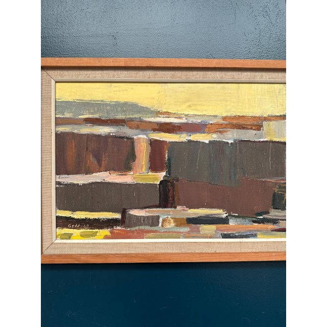 Karl Axel Gadd, Abstract Composition, 1960s, Oil Painting on Canvas, Framed For Sale - Image 17 of 18