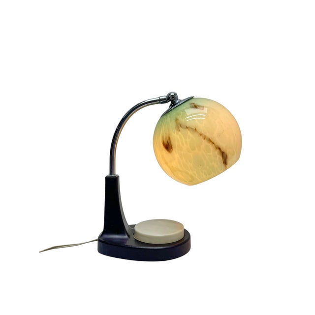 Bauhaus Bakelite Table Lamp by Marianne Brandt for GMF, 1920s For Sale - Image 11 of 13