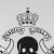 Vintage-Inspired Skull and Crossbones Pillow With Crowned Emblem For Sale In New York - Image 6 of 11
