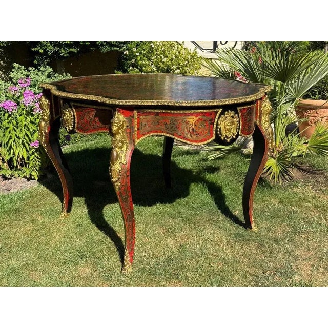 Napoleon III Boulle Marquetry Coffee Table For Sale - Image 3 of 13