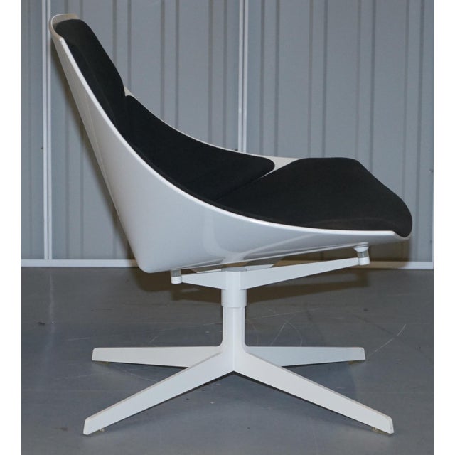 Black Space Lounge Chair with Metal Frame attributed to Jehs & Laub for Fritz Hansen, 2007 For Sale - Image 8 of 14