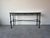 1980’s Vintage Giacometti-Style Iron and Glass Top Console Table For Sale - Image 12 of 12
