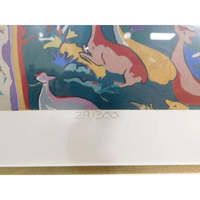 John Powell "Peonies" Original Serigraph Still Life Flowers & Porcelain For Sale - Image 11 of 13