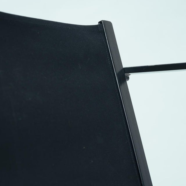 Black Cubic Leather and Steel FM60 Easy Chair by Radboud Van Beekum for Pastoe, 1980s For Sale - Image 8 of 17