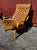 This chair was designed by Noboru Nakamura in the 1980's. Attributed. Its made of beechwood. The chair is upholstered in a...