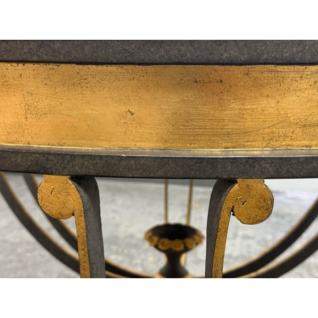 Late 20th Century Thomas Pheasant for Niermann Weeks Neoclassical Marble Top Center Table. 48.5 Inches For Sale - Image 5 of 12