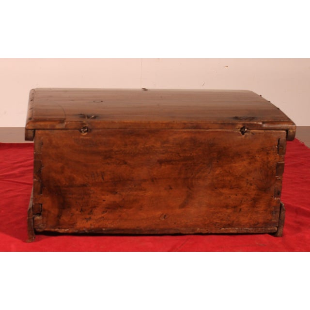Wood 17th Century Walnut Box, Spain For Sale - Image 7 of 12