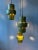 West German Ceramic Cascade Hanging Light in Green For Sale - Image 6 of 11