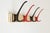 Mid-Century Modern Mid-20th Century Wall-Mounted Coat Rack in Red and Black, 1950s For Sale - Image 3 of 11