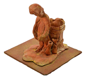 Sirio Pellegrini, Working Woman Sculpture, 1960s, Terracotta