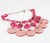 Pink Dominique Denaive Paris Pink Resin Choker Necklace with Charms For Sale - Image 8 of 14