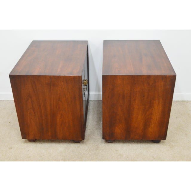 Henredon Pan Asian Nightstands a Pair For Sale - Image 15 of 18