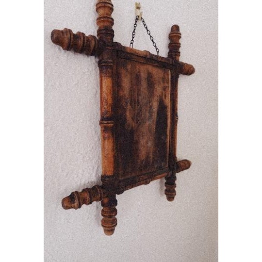 19th Century French Faux Bamboo Mirror For Sale - Image 5 of 10