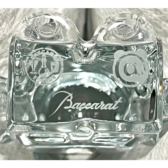 Transparent Baccarat Be@rbrick Clear Crystal Figurine Created in Collaboration With Japanese Brand Medicom For Sale - Image 8 of 9