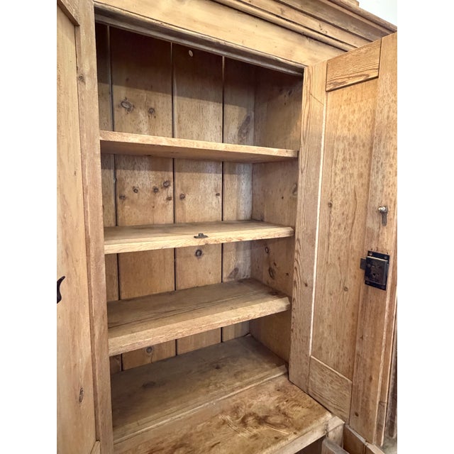 Antique Irish Pine Cupboard For Sale - Image 4 of 12