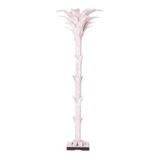 Mid Century Acrylic Palm Tree Floor Lamp For Sale