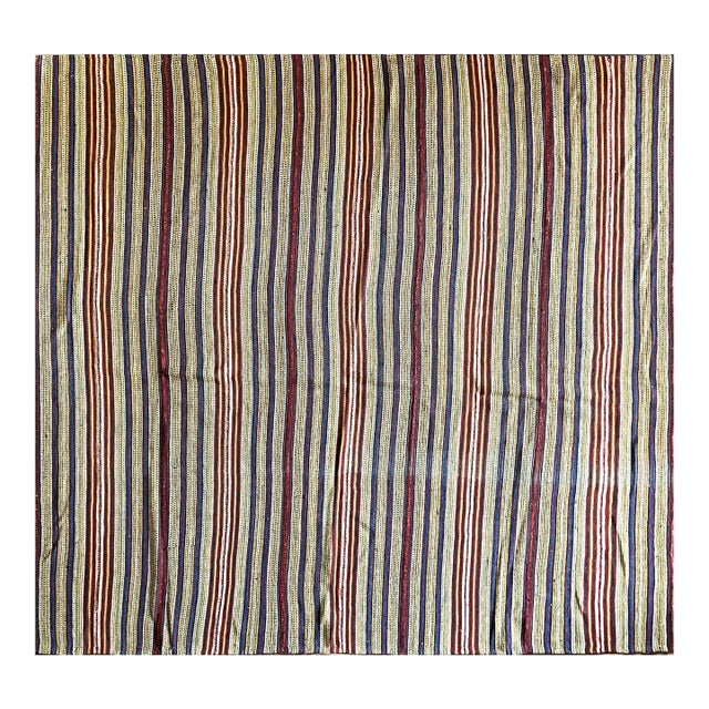 Antique Jajim Kilim Persian Carpet For Sale