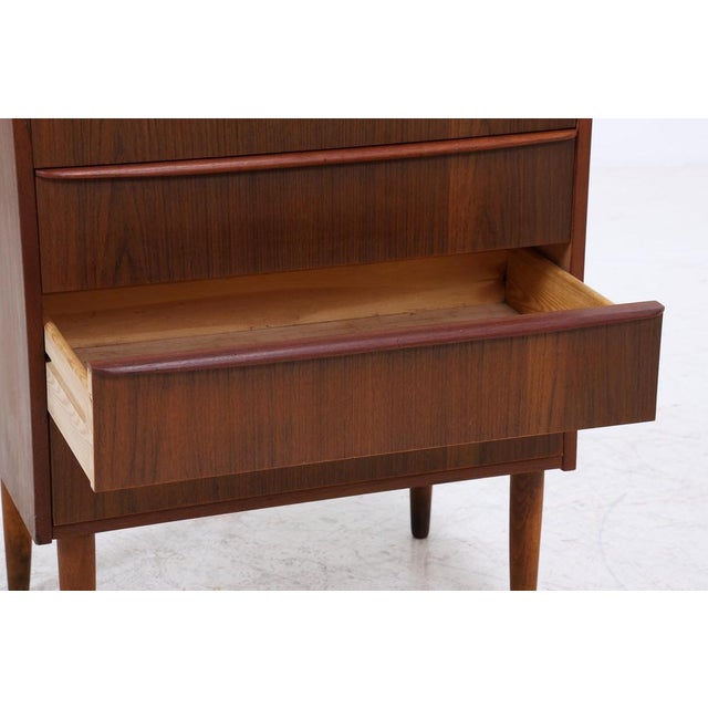 Mid-Century Teak Chest of 4 Drawers, 1960s For Sale - Image 9 of 14