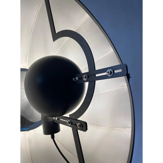 Vintage Floor Lamp in Original Black by Mariano Fortuny for Pallucco Italia, 1980s For Sale - Image 9 of 11