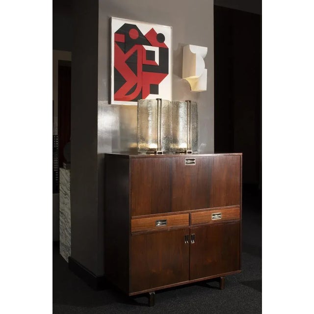 Bar Cabinet in Rosewood with Metal Details from Stildomus, Italy, 1960s For Sale - Image 6 of 13