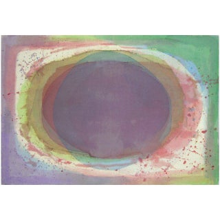 Estella Libbe Painting - Violet & Jade Color Field For Sale