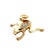 Early 21st Century 14k Yellow Gold Diamond Frog Brooch Pin For Sale - Image 5 of 10