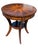 American Vintage Uttermost 28-Inch Round Compass Star Inlaid Wood Bistro Table For Sale - Image 3 of 11