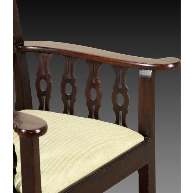 Late 18th Century George III Mahogany Armchair, 1780 For Sale - Image 5 of 8
