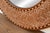 48" Dm Walnut Finish Round Inlay Mirror For Sale In Los Angeles - Image 6 of 8
