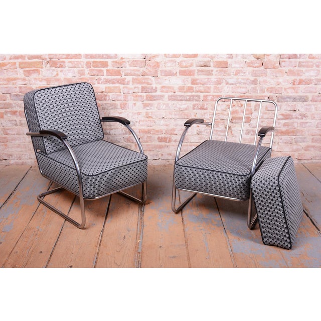 Bauhaus Chairs in Beech and Chrome, Germany, 1930s, Set of 2 For Sale - Image 15 of 18