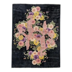 1920s Antique Chinese Art Deco Rug by Nichols Workshop