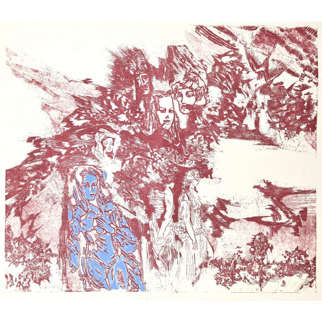 Malda Muizule, Memories, 1980s, Etching, in Good conditions. Designed 1980 to 1989 This piece has an attribution mark, I...