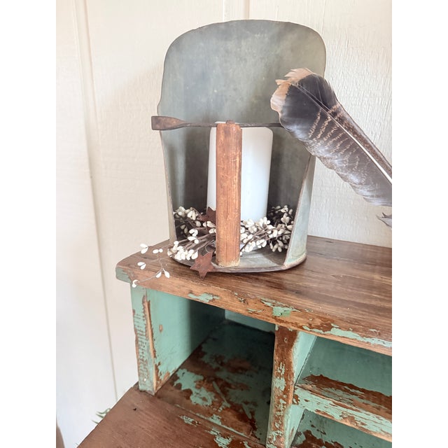 Antique Industrial Pine Desk For Sale - Image 9 of 15