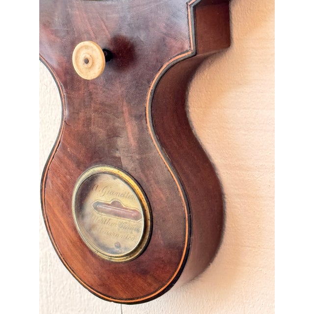 George III Mahogany Barometer For Sale - Image 9 of 13