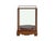 Wood Vintage Glass Transparent Rectangular Shape Cover Display Case For Sale - Image 7 of 8