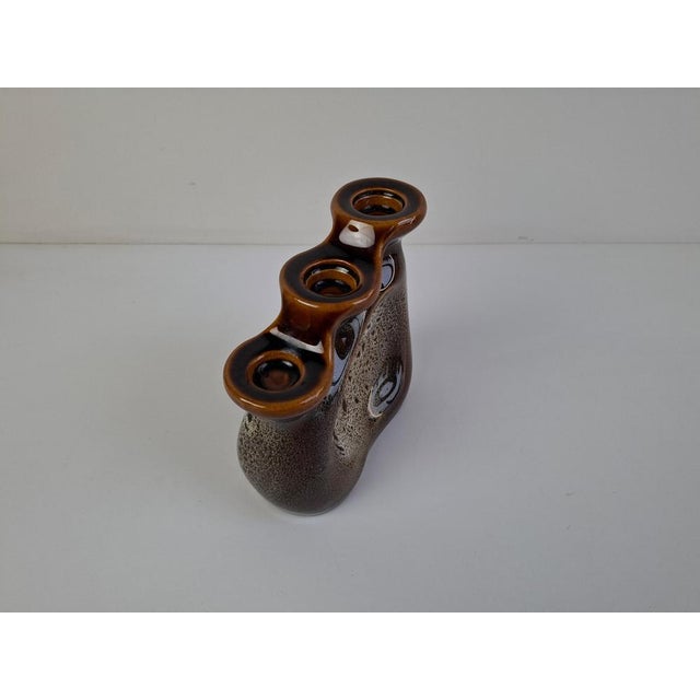 Mid-Century Modern Triple Candleholder from Ditmar Urbach, Czechoslovakia, 1960s For Sale - Image 12 of 18